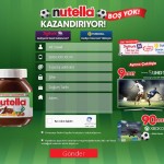 Nutella ile Samsung Curver SUHD TV kazanın